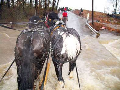 Driving through two feet of water without missing a beat!